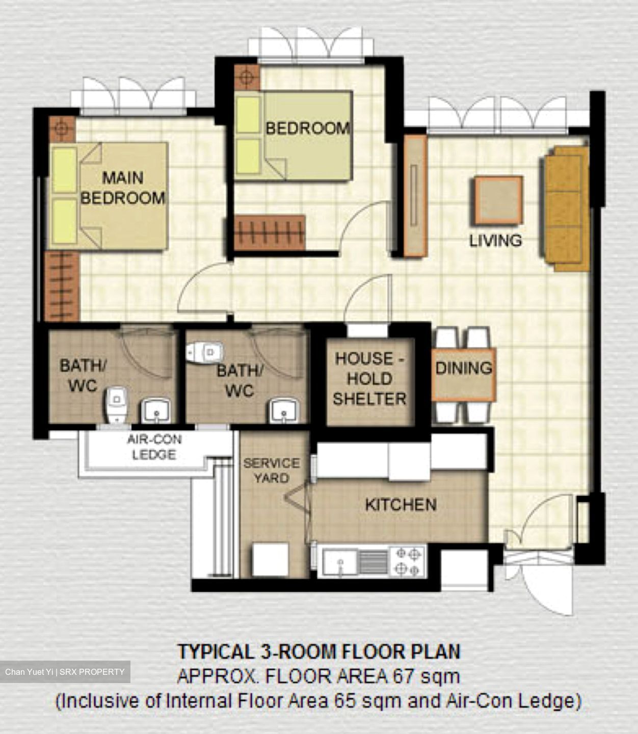 Blk 453D Fernvale Flora (Sengkang), HDB 3 Rooms #463802241